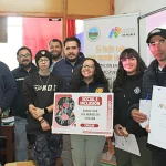 Integrantes del Radio Club Los Héroes Chillán durante capacitación en radiocomunicaciones para emergencias