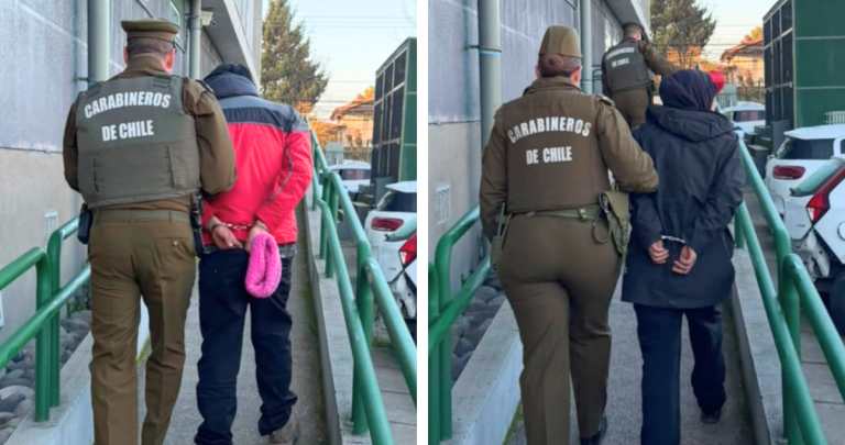 Carabineros de Chillán tras recuperar vehículo robado en Parral con dos detenidos
