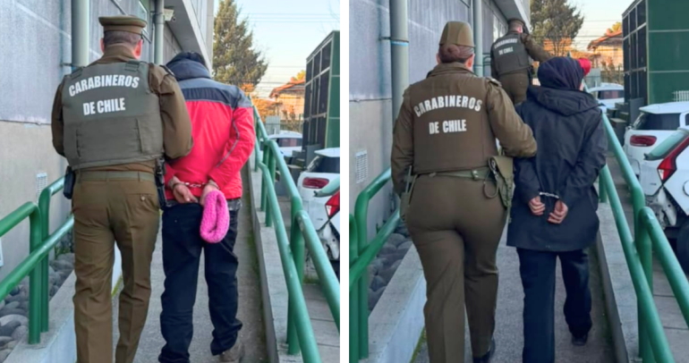 Carabineros de Chillán tras recuperar vehículo robado en Parral con dos detenidos