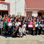 Jefas de hogar de Quillón durante la ceremonia de certificación del programa