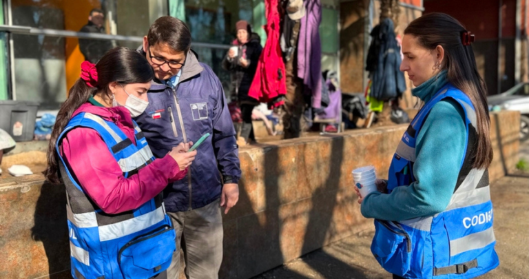 Código Azul Chillán para apoyar a personas en situación de calle durante el sistema frontal