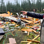 Daños provocados por el tornado en Yungay que dejó 63 personas afectadas