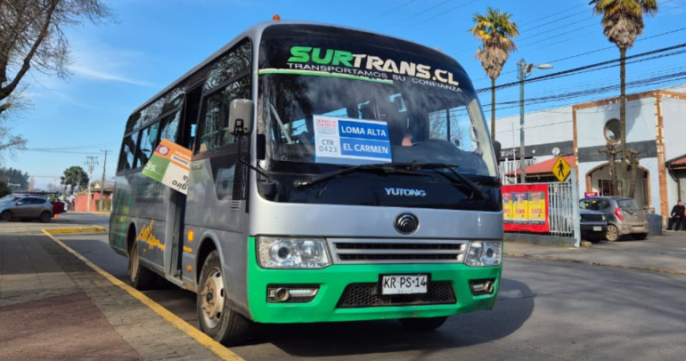 Así se ve la máquina que realizará los recorridos. Foto: MTT.