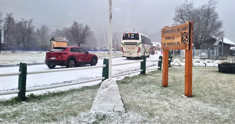 Ruta N-55 hacia Las Trancas y Termas de Chillán con Carabineros desplegados este fin de semana