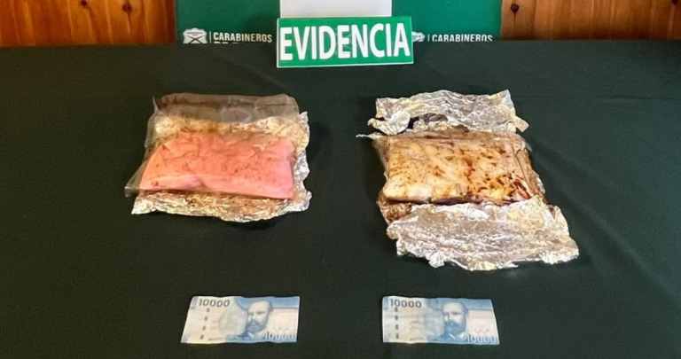 Detectan 2.500 dosis de droga impregnadas con café en bus por la Ruta 5 Sur en Ñuble