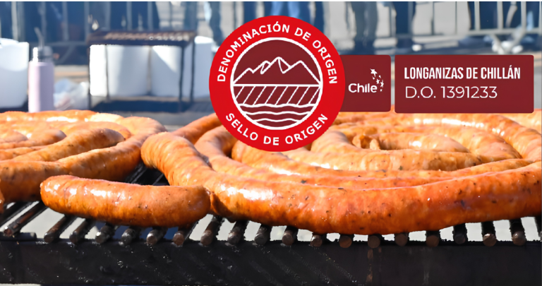 Longanizas de Chillán elaboradas por empresas certificadas para utilizar el sello Denominación de Origen