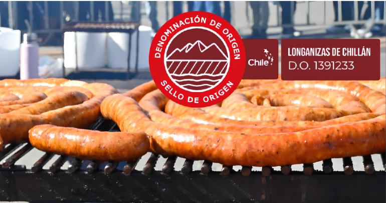 Longanizas de Chillán elaboradas por empresas certificadas para utilizar el sello Denominación de Origen