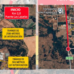 Plano con el detalle del tramo en cuestión (es un solo tramo). Foto: MOP Ñuble.