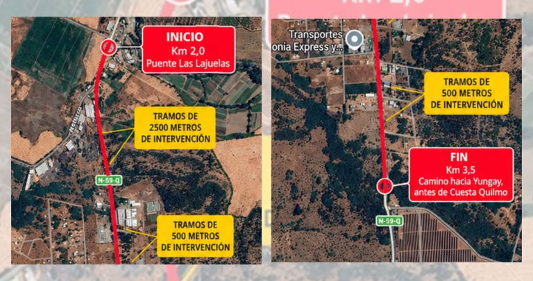 Ruta Chillán – Yungay tendrá tránsito alternado por obras en Ch. Viejo hasta diciembre