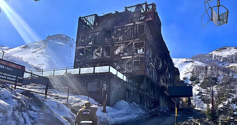 Tras incendio de Alto Nevados centro de ski y alojamientos de Las Trancas siguen operativos