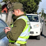 Controles policiales en la vía pública. Fotografía de archivo: Carabineros Ñuble.