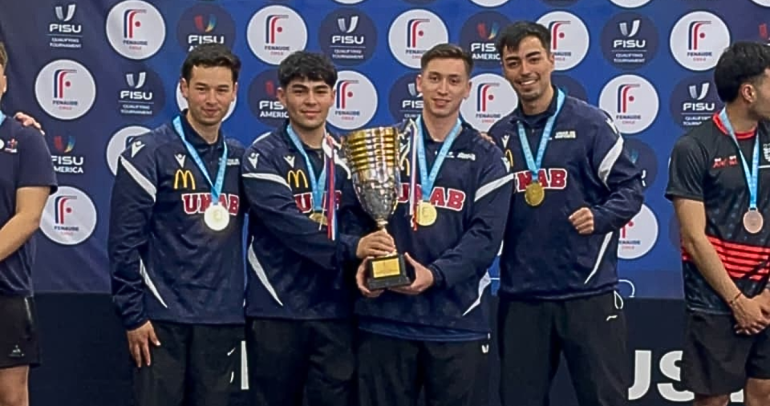 Deportista de Puente Ñuble integra equipo que se coronó campeón nacional universitario de tenis de mesa