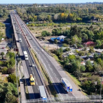 Puente de la Ruta 5 Sur sobre el río Ñuble, en el acceso norte a Chillán. Foto: MOP.